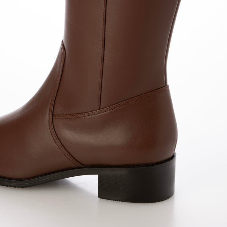 新品 モードエジャコモ ing ジョッキーロングブーツ ブラウン 24.5㎝ ing ジョッキーロングブーツ （ダークブラウン） -ファッション通販