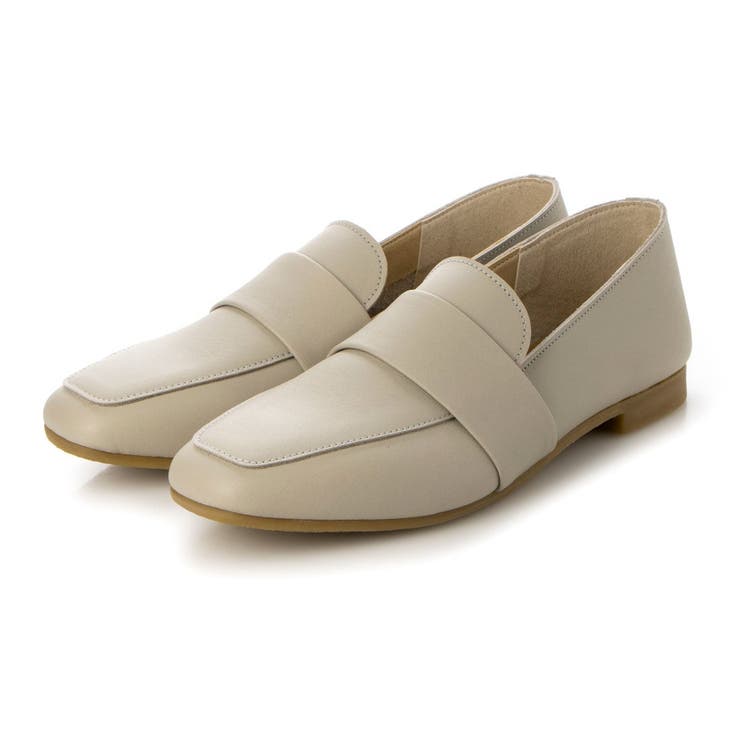 ライトグレー | 【WEB限定】レザーベルトローファー | Mode et Jacomo×ing