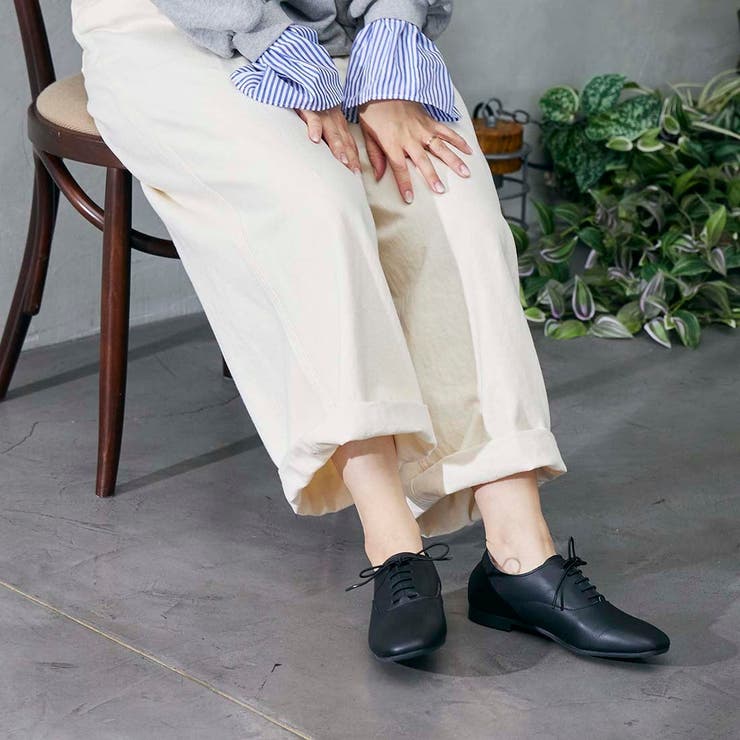 【WEB限定】ゴム紐レースアップシューズ | Mode et Jacomo×ing | 詳細画像2 