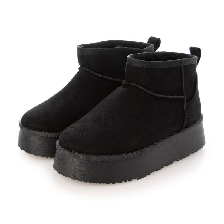 ブラック | 【WEB限定】ボリュームソールムートンブーツ | Mode et Jacomo×ing