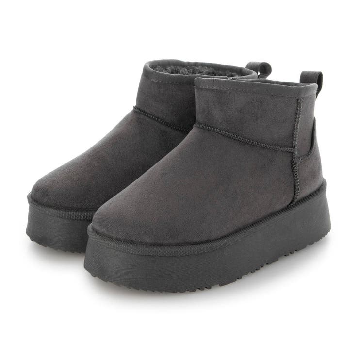 グレー | 【WEB限定】ボリュームソールムートンブーツ | Mode et Jacomo×ing