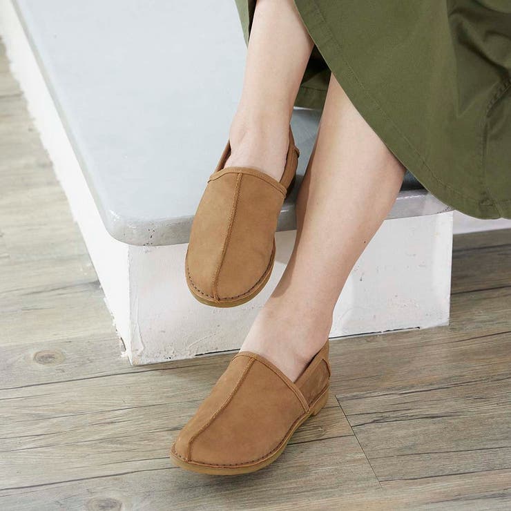 【サスティナブルシリーズ】ムートンバブーシュシューズ | Mode et Jacomo×ing | 詳細画像1 