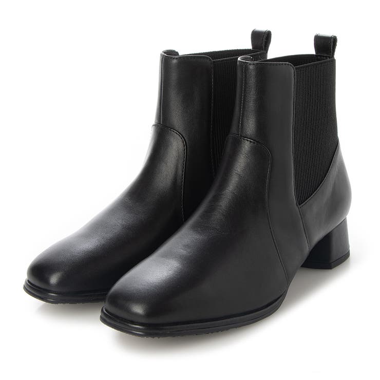 ブラック | 【WEB限定】【サスティナブルシリーズ】サイドゴアショートブーツ | Mode et Jacomo×ing
