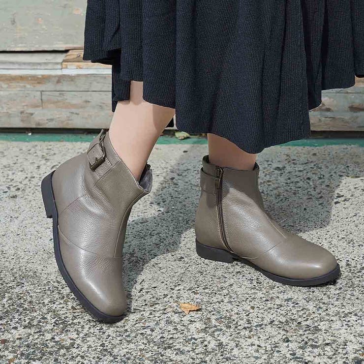 【WEB限定】ベルトデザインショートブーツ | Mode et Jacomo×ing | 詳細画像24 