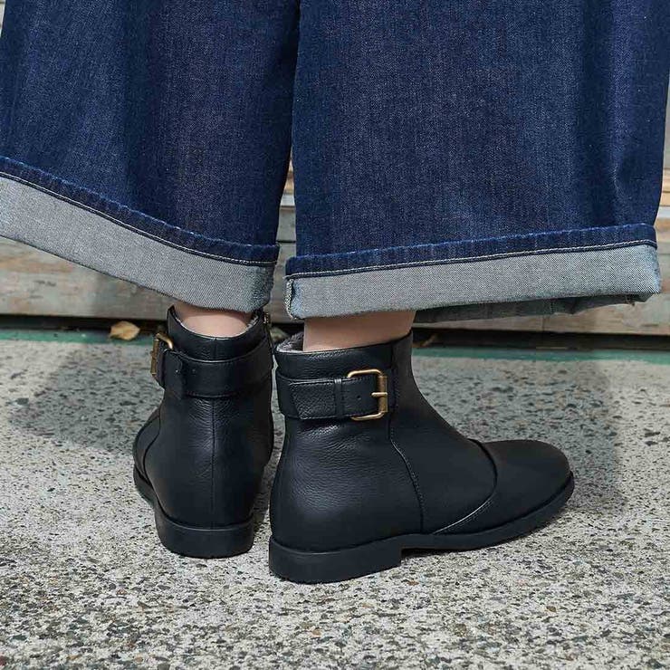 【WEB限定】ベルトデザインショートブーツ | Mode et Jacomo×ing | 詳細画像5 