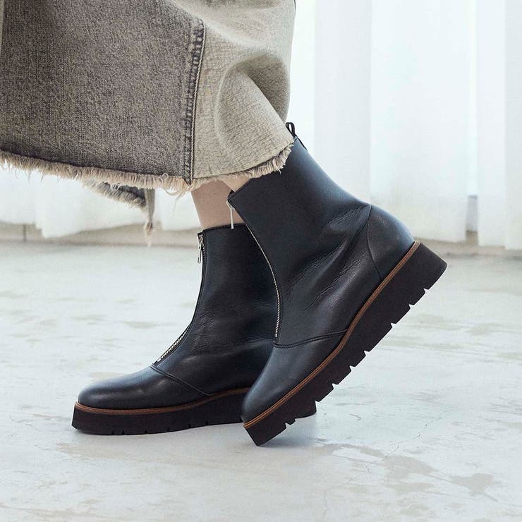 厚底フロントジッパーブーツ | Mode et Jacomo×ing | 詳細画像3 