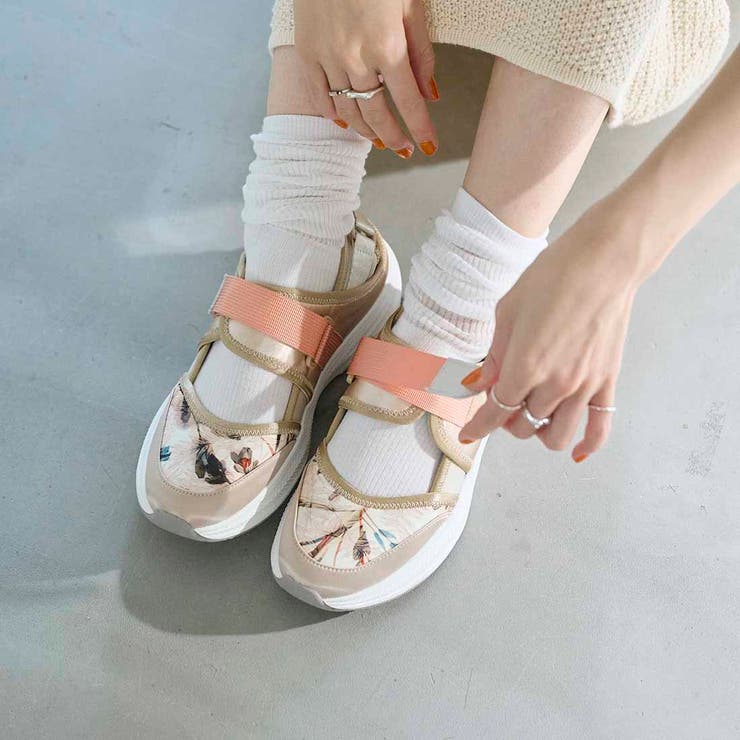 【軽量】厚底ベルテッドスニーカー | Mode et Jacomo×ing | 詳細画像14 