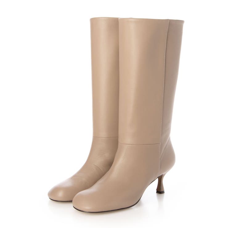 ダークベージュ | ラウンドトゥハーフブーツ | Mode et Jacomo×ing