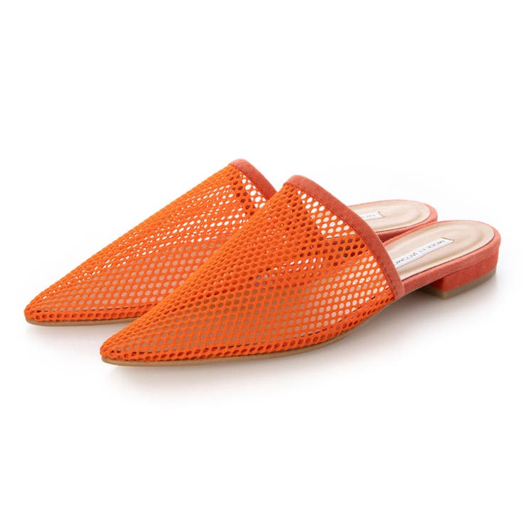 オレンジキジ | メッシュフラットミュール | Mode et Jacomo×ing