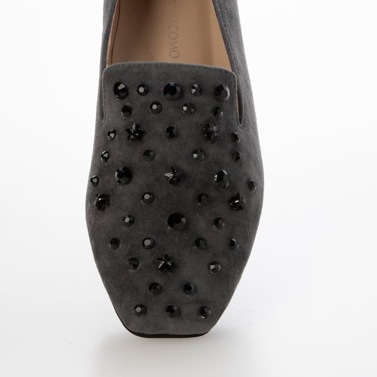 【軽量】ラインストーンスクエアトゥスリッポン | Mode et Jacomo×ing | 詳細画像10 