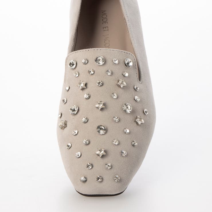 【軽量】ラインストーンスクエアトゥスリッポン | Mode et Jacomo×ing | 詳細画像20 