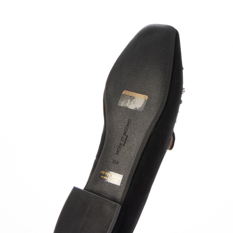 【軽量】ラインストーンスクエアトゥスリッポン | Mode et Jacomo×ing | 詳細画像4 