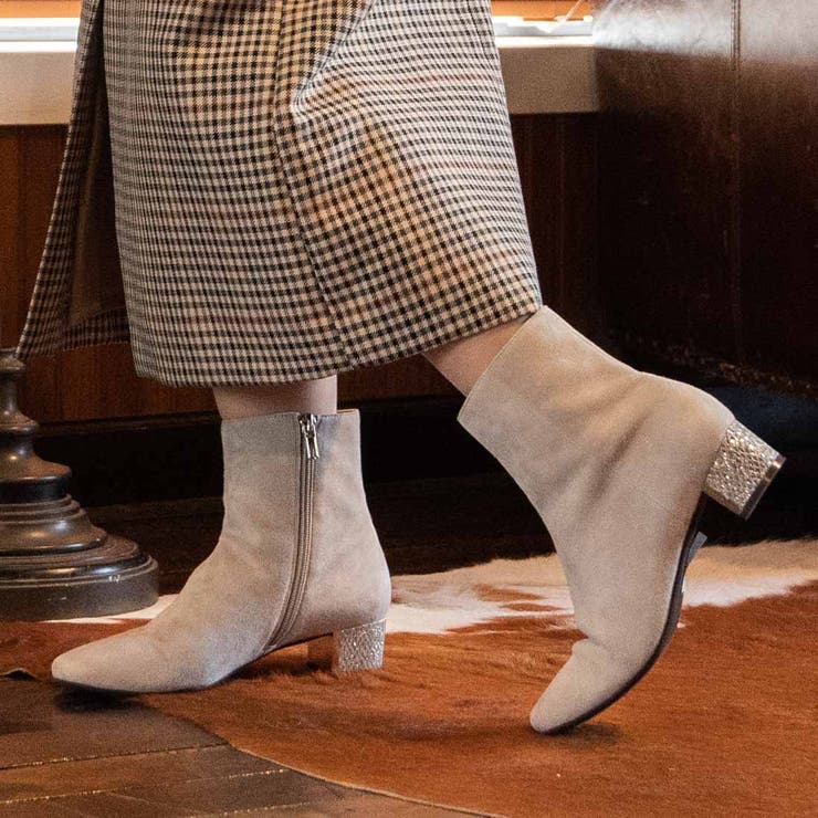 グリッターヒールショートブーツ | Mode et Jacomo×ing | 詳細画像1 