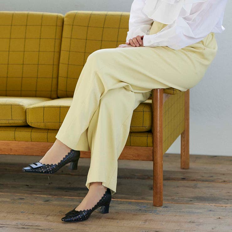 レーザーカットバックルモチーフパンプス | Mode et Jacomo×ing | 詳細画像24 
