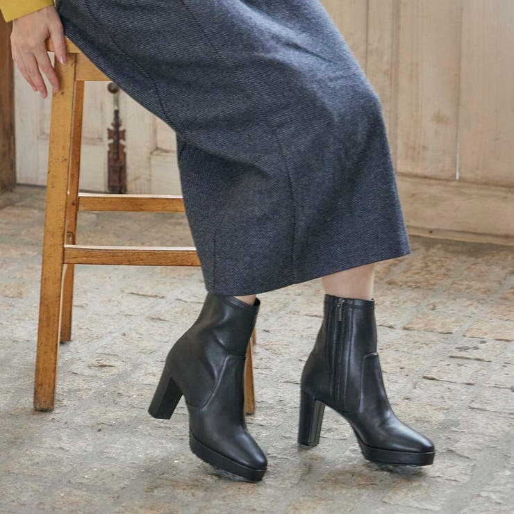 シンプルストレッチショートブーツ | Mode et Jacomo×ing | 詳細画像2 