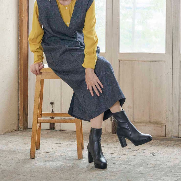 シンプルストレッチショートブーツ | Mode et Jacomo×ing | 詳細画像4 