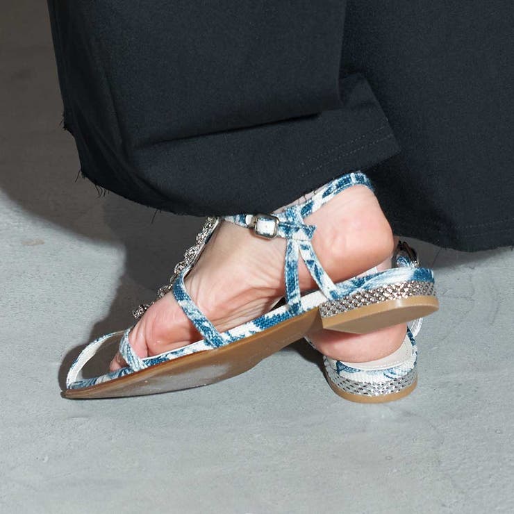 ポインテッドトゥTストラップサンダル | Mode et Jacomo×ing | 詳細画像10 