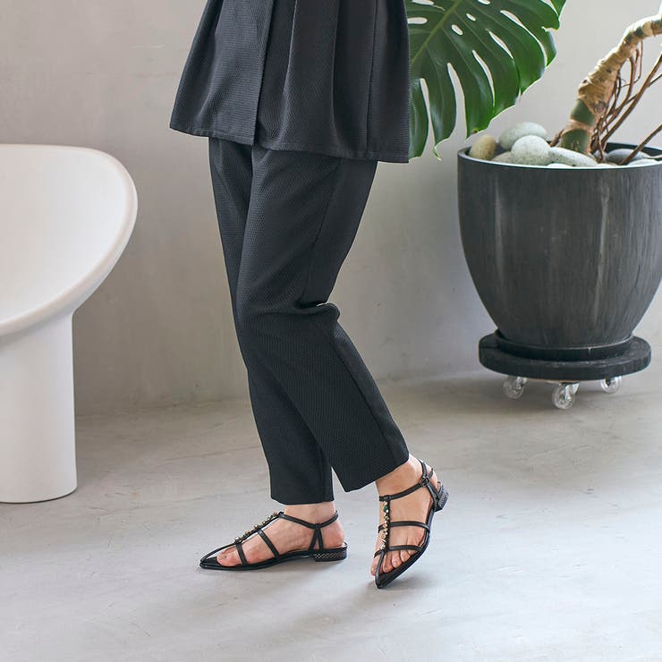 ポインテッドトゥTストラップサンダル | Mode et Jacomo×ing | 詳細画像25 