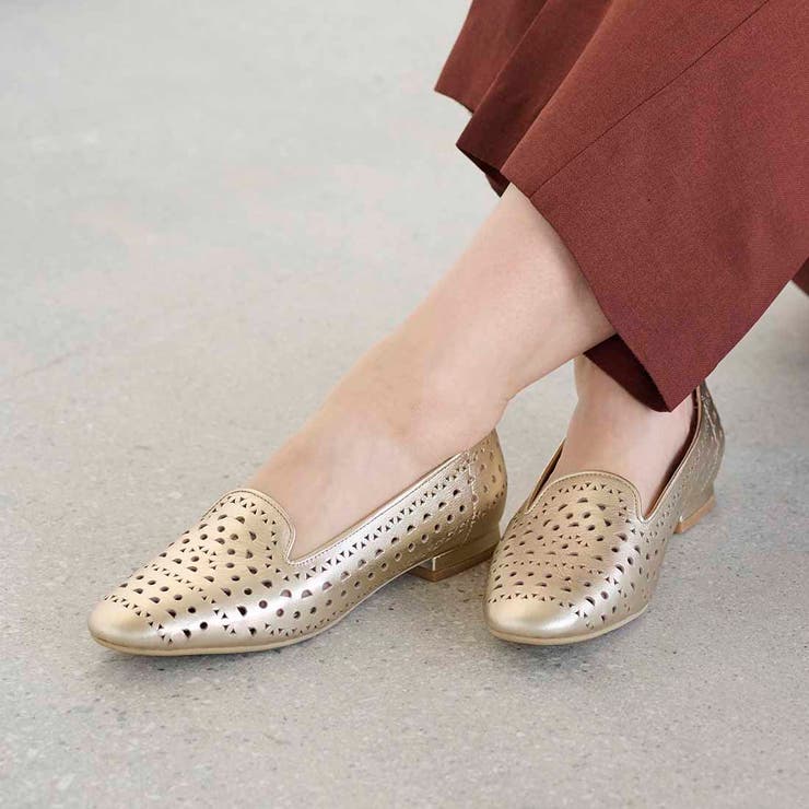 レーザーカットフラットパンプス | Mode et Jacomo×ing | 詳細画像1 