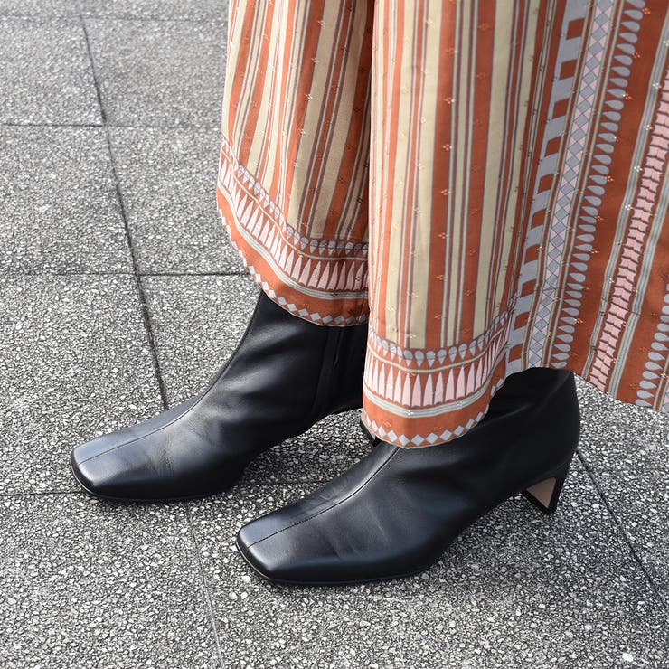 スクエアトゥショートブーツ | Mode et Jacomo×ing | 詳細画像7 