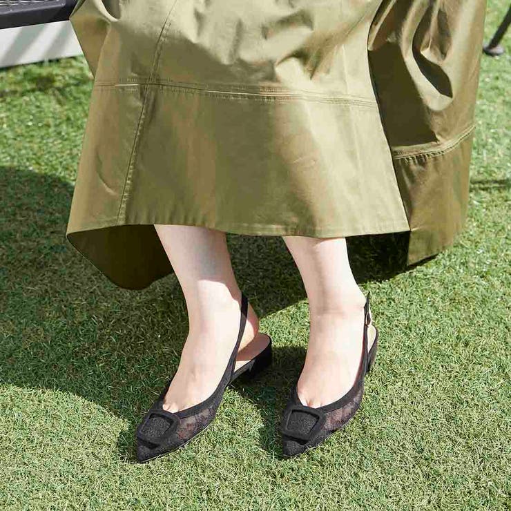 チュールバックストラップパンプス | Mode et Jacomo×ing | 詳細画像1 