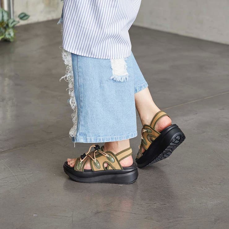 プラットフォームメッシュサンダル | Mode et Jacomo×ing | 詳細画像12 