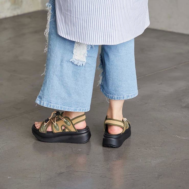 プラットフォームメッシュサンダル | Mode et Jacomo×ing | 詳細画像15 