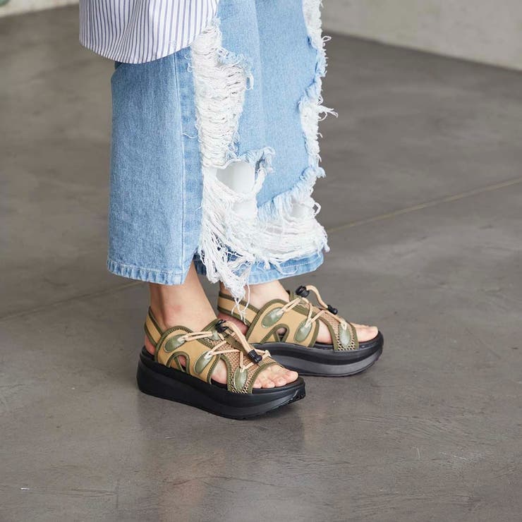 プラットフォームメッシュサンダル | Mode et Jacomo×ing | 詳細画像3 