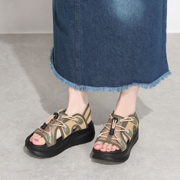 プラットフォームメッシュサンダル | Mode et Jacomo×ing | 詳細画像48 