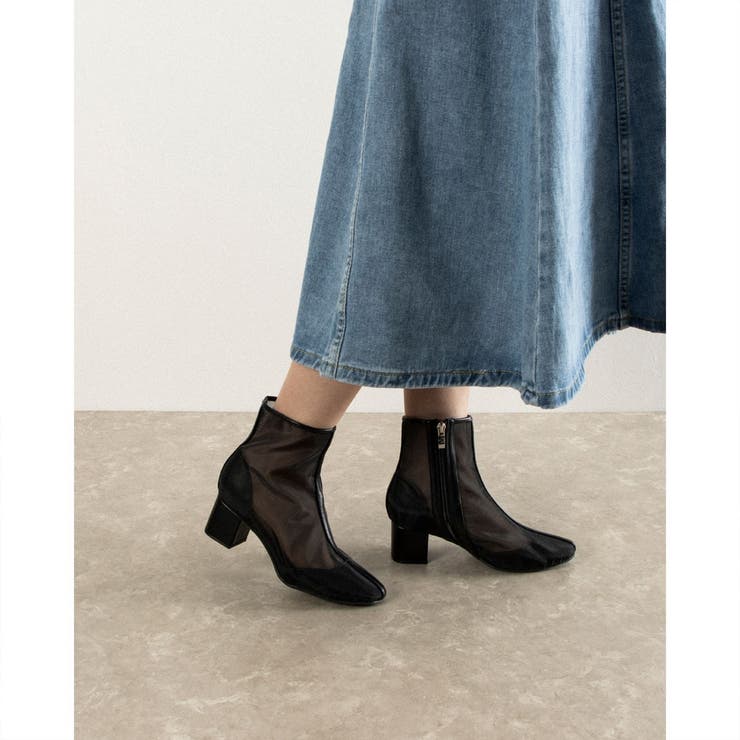 ブロックヒールチュールブーツ | Mode et Jacomo×ing | 詳細画像19 