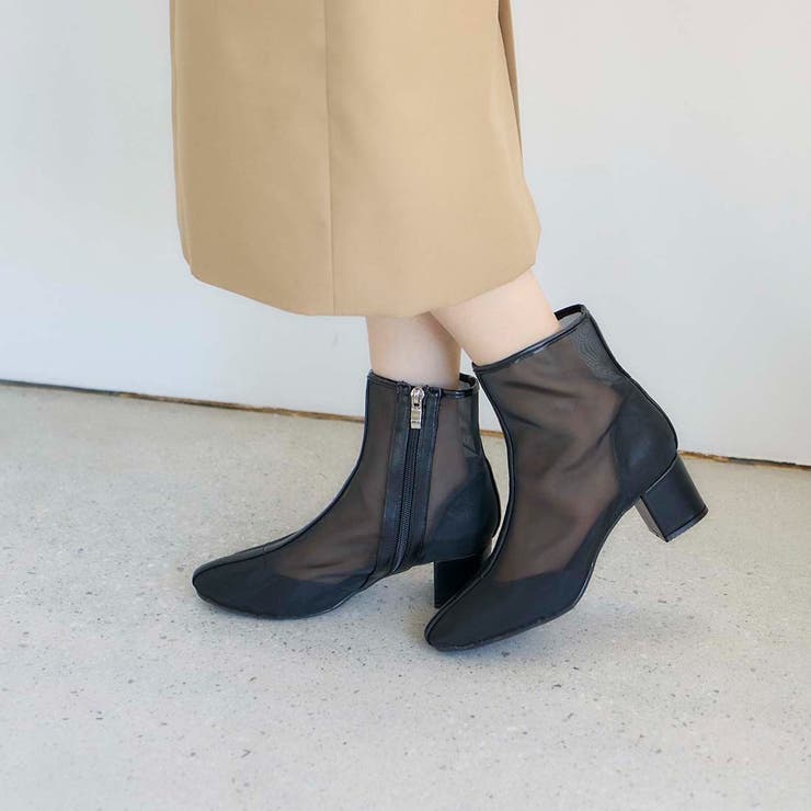 ブロックヒールチュールブーツ | Mode et Jacomo×ing | 詳細画像43 