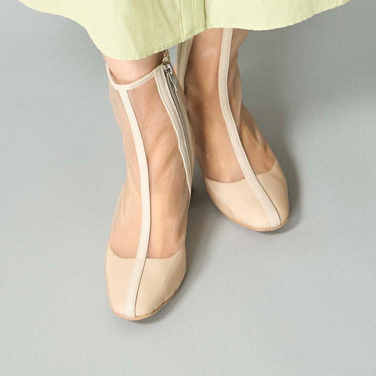 ブロックヒールチュールブーツ | Mode et Jacomo×ing | 詳細画像5 