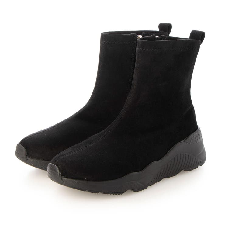 ブラックスエード | 軽量スニーカーショートブーツ | Mode et Jacomo×ing