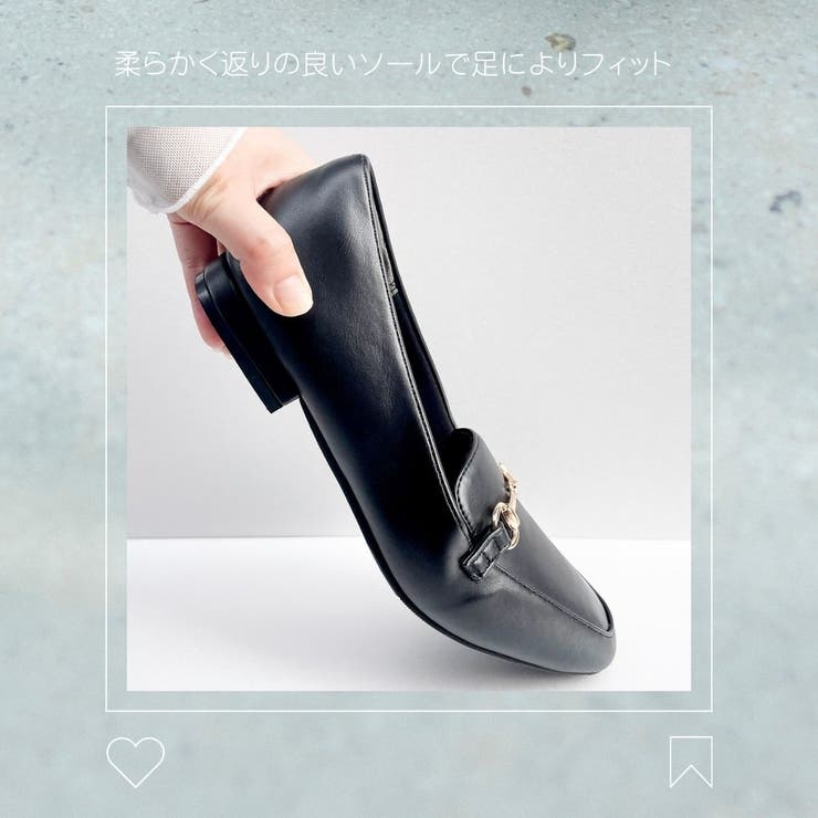 スクエアトゥビット付きヒールローファー | Mode et Jacomo×ing | 詳細画像42 
