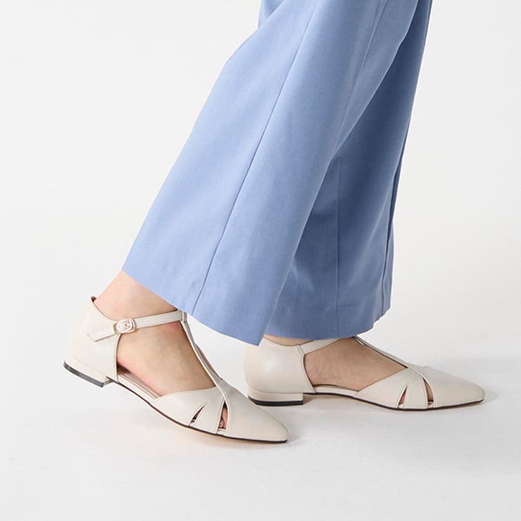 ポインテッドトゥTストラップセパレートパンプス | Mode et Jacomo×ing | 詳細画像1 