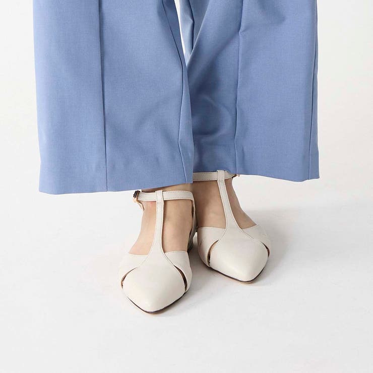 ポインテッドトゥTストラップセパレートパンプス | Mode et Jacomo×ing | 詳細画像13 