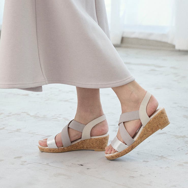 【WEB限定】コルクウエッジサンダル | Mode et Jacomo×ing | 詳細画像4 