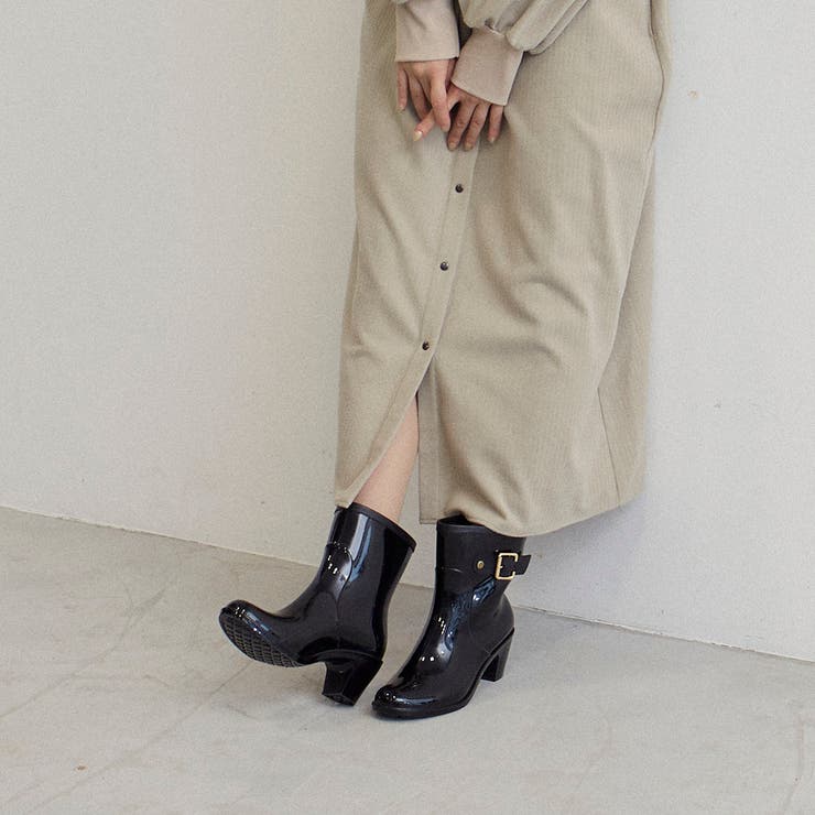 【WEB限定】バックルベルトレインショートブーツ | Mode et Jacomo×ing | 詳細画像9 