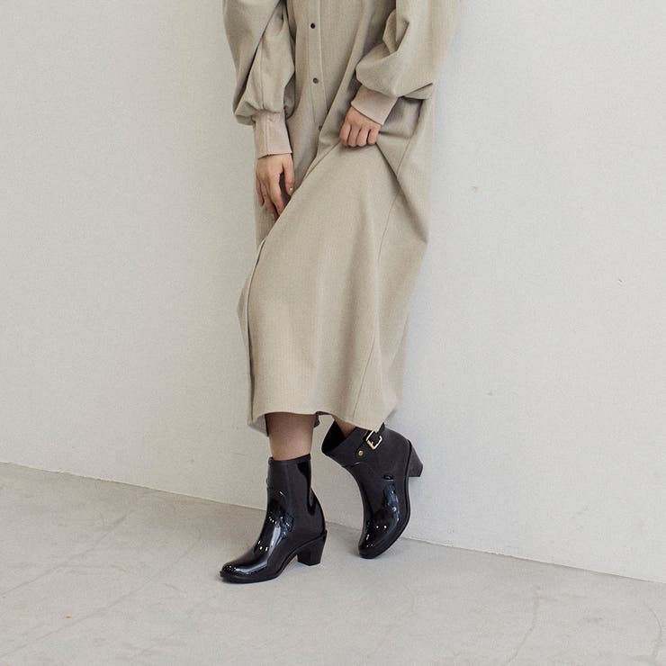 【WEB限定】バックルベルトレインショートブーツ | Mode et Jacomo×ing | 詳細画像8 