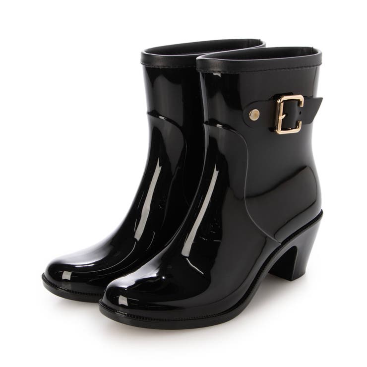 ブラック | 【WEB限定】バックルベルトレインショートブーツ | Mode et Jacomo×ing