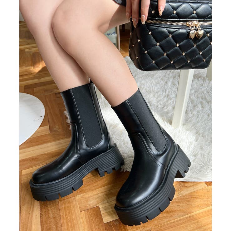 厚底サイドゴアブーツ | moment+ | 詳細画像15 