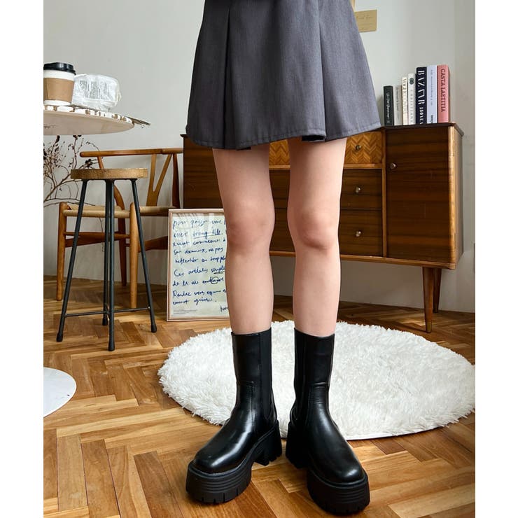 厚底サイドゴアブーツ | moment+ | 詳細画像21 