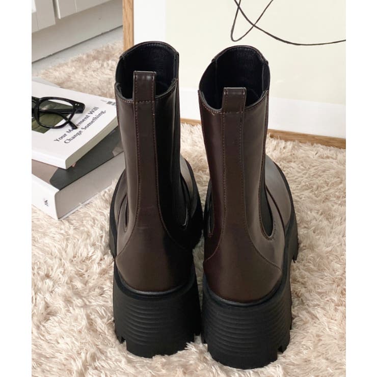 厚底サイドゴアブーツ | moment+ | 詳細画像34 