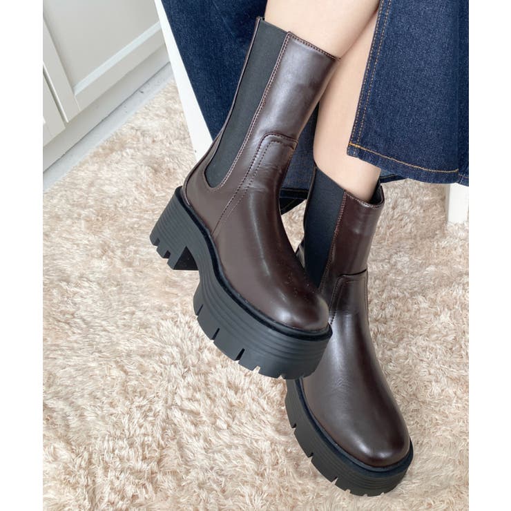 厚底サイドゴアブーツ | moment+ | 詳細画像36 