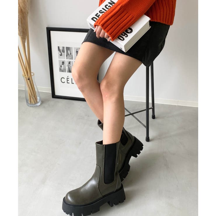 厚底サイドゴアブーツ | moment+ | 詳細画像43 