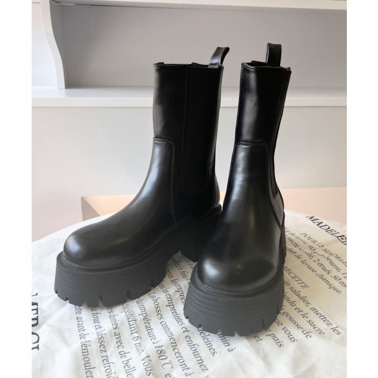 厚底サイドゴアブーツ | moment+ | 詳細画像3 