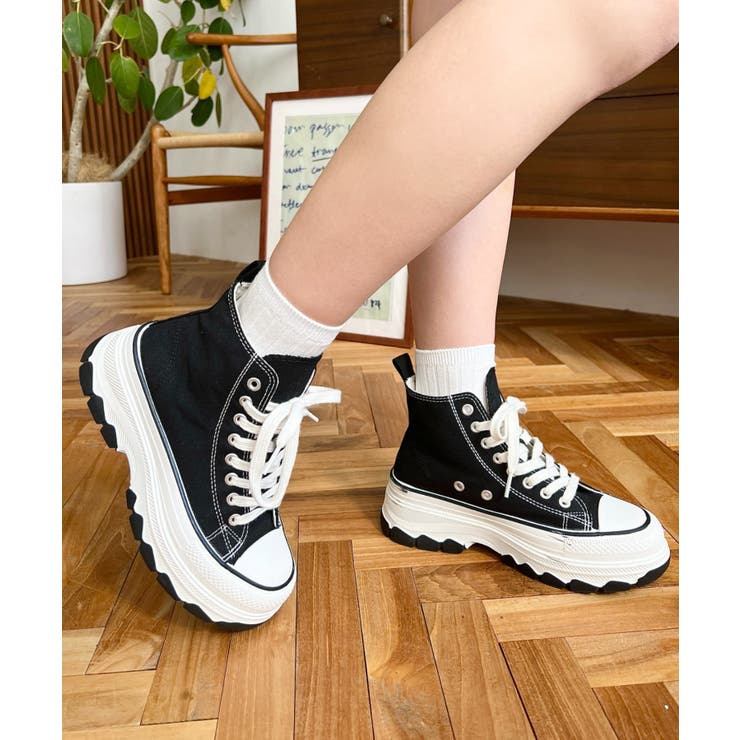 ボリューム厚底ハイカットスニーカー | moment+ | 詳細画像19 