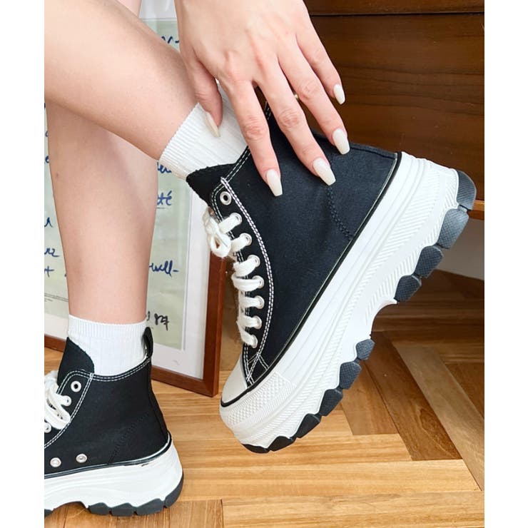 ボリューム厚底ハイカットスニーカー | moment+ | 詳細画像21 