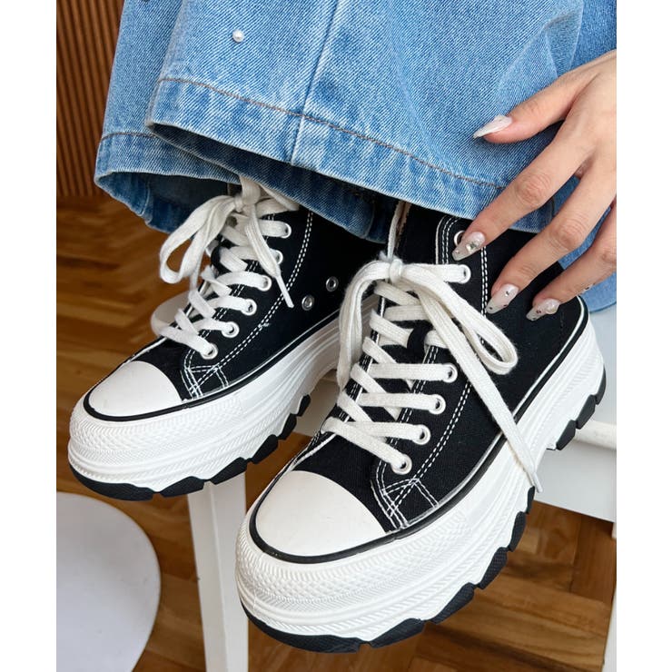 ボリューム厚底ハイカットスニーカー | moment+ | 詳細画像24 