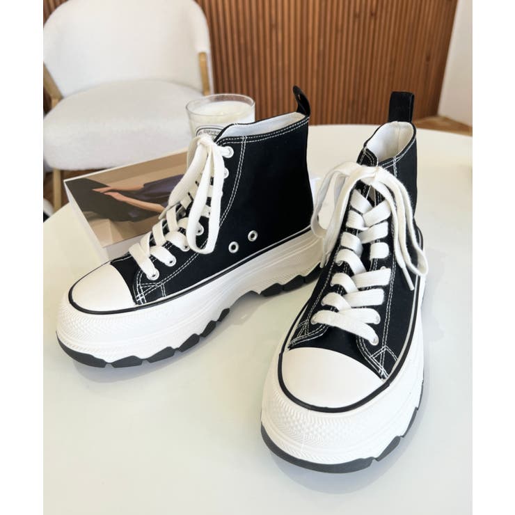 ボリューム厚底ハイカットスニーカー | moment+ | 詳細画像29 